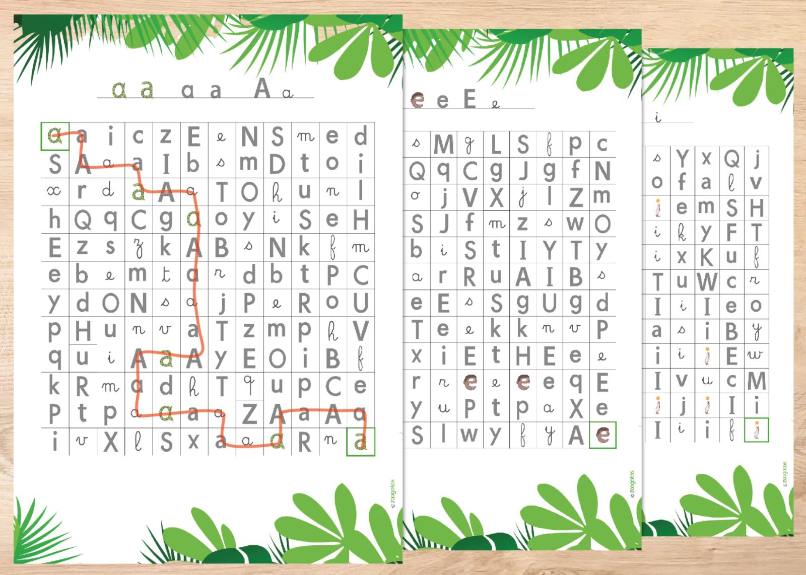 Le labyrinthe des lettres (voyelles et fricatives)