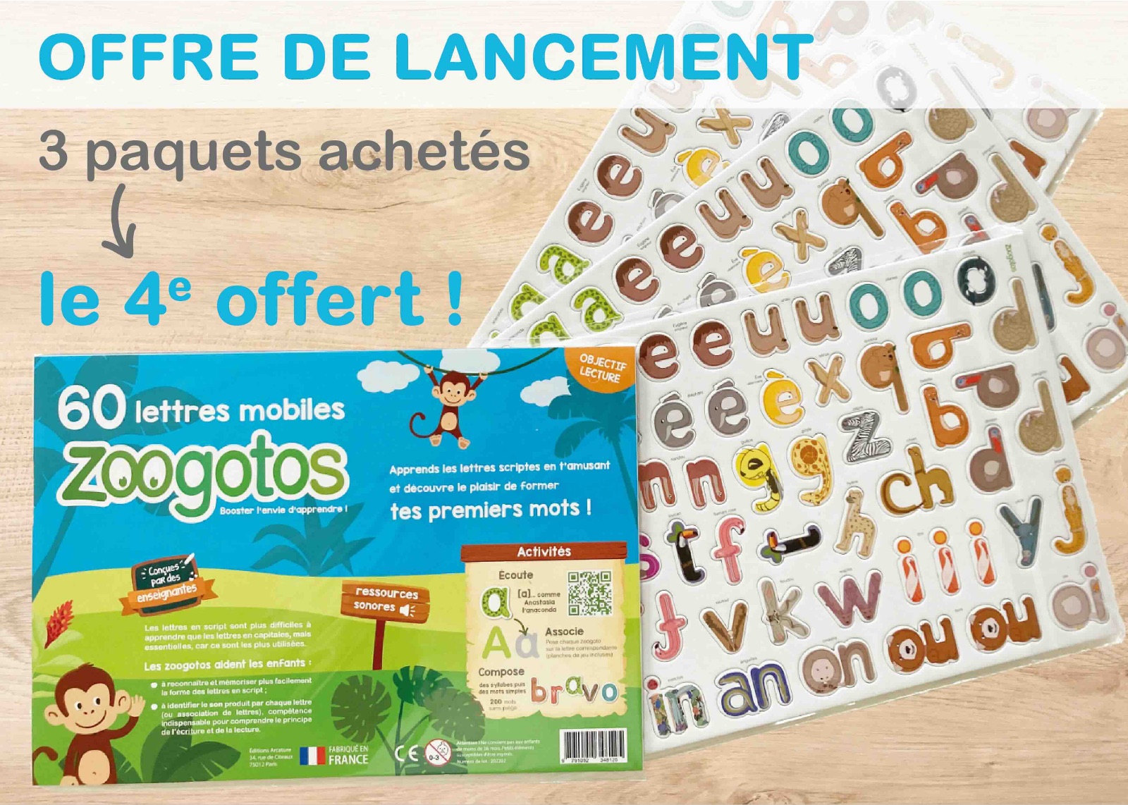 Offre spéciale lettre mobiles zoogotos