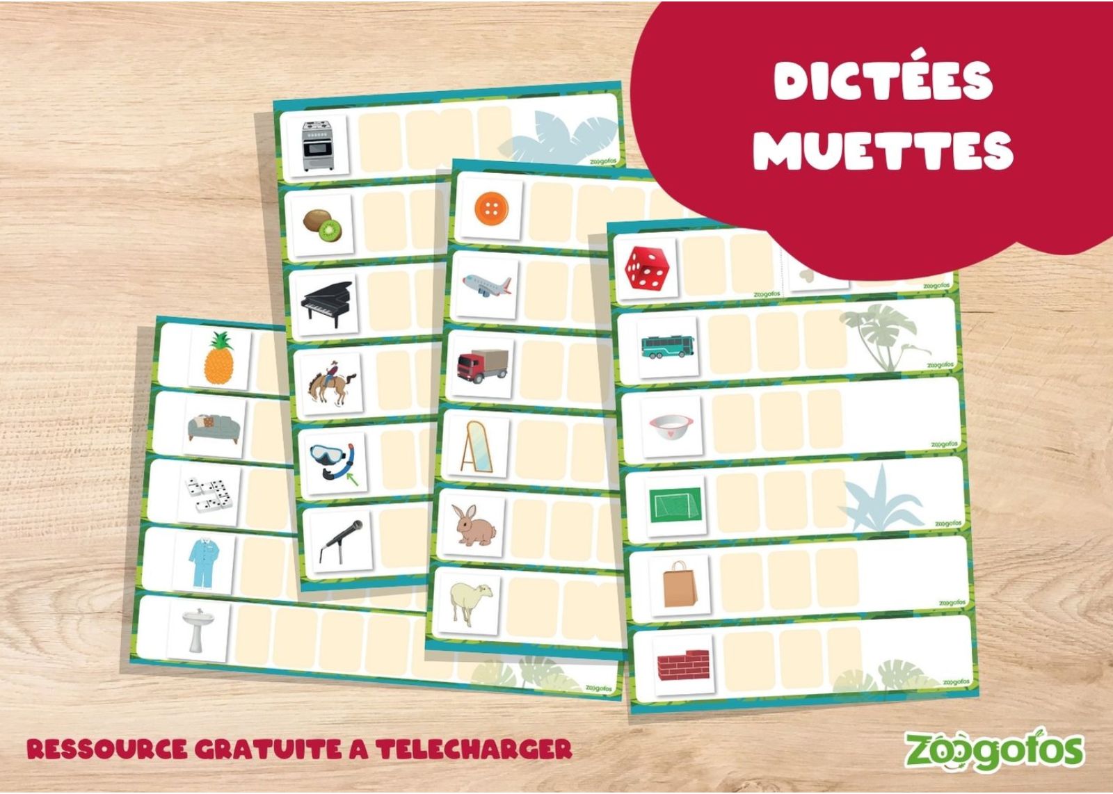 Dictées muettes avec les lettres mobiles
