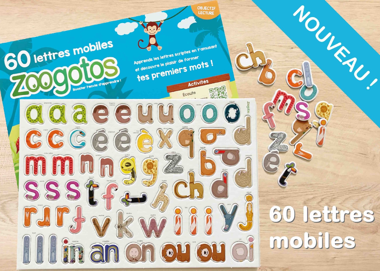 60 lettres mobiles
