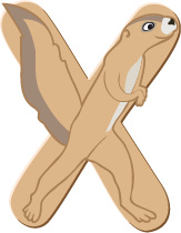 Xavier le xérus, un personnage-lettre des zoogotos