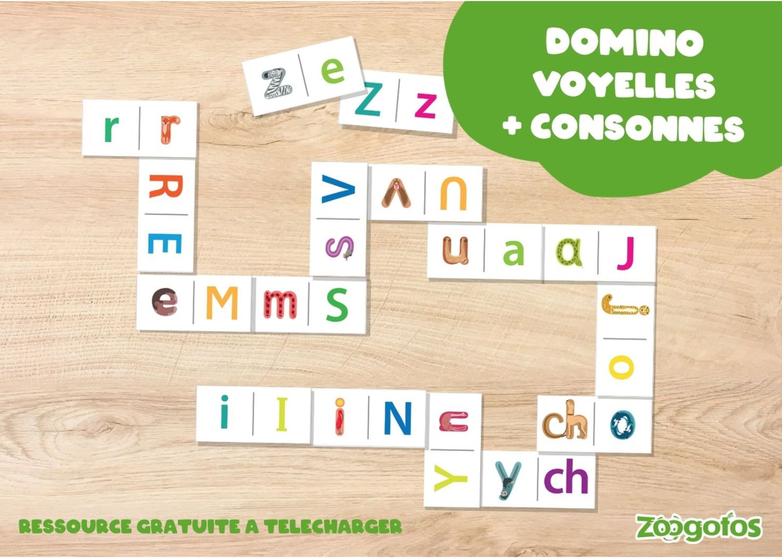 Le domino des voyelles et des consonnes longues