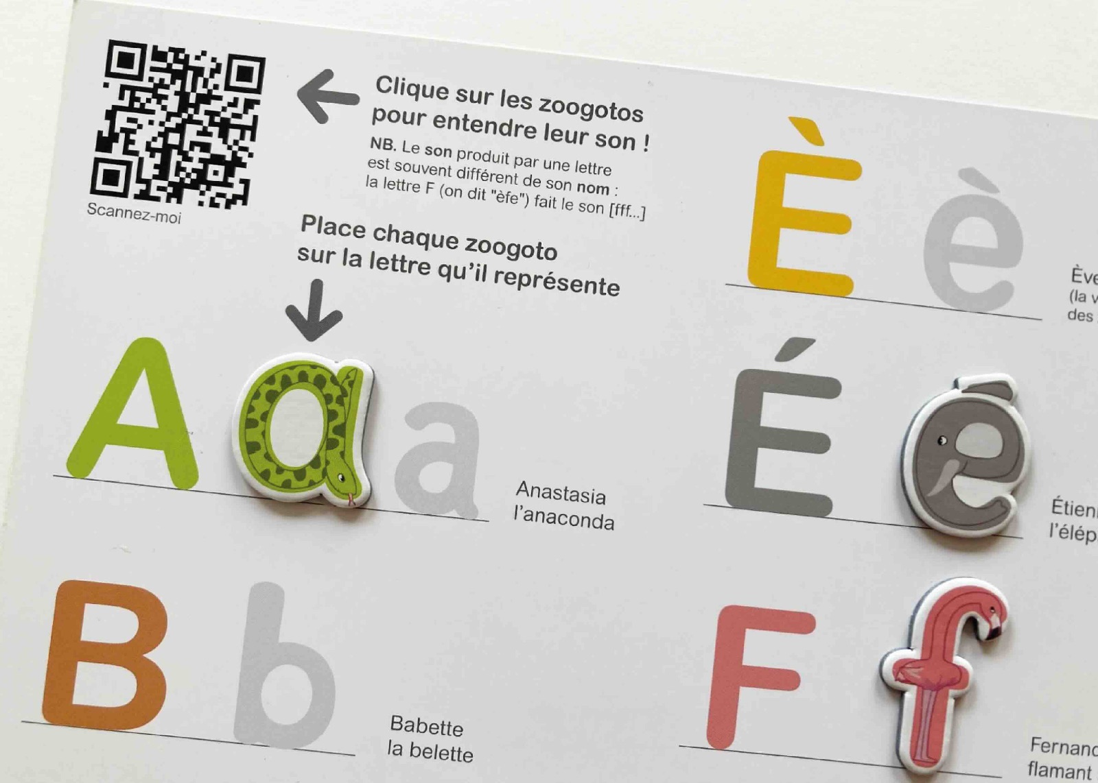 activité lettres mobiles zoogotos